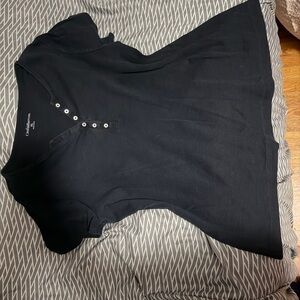 Croft & Barrow Black Short Sleeve Top